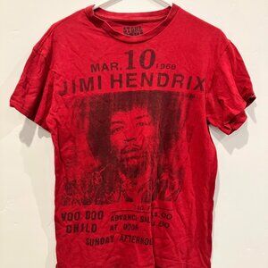 Red Jimi Hendrix Tee